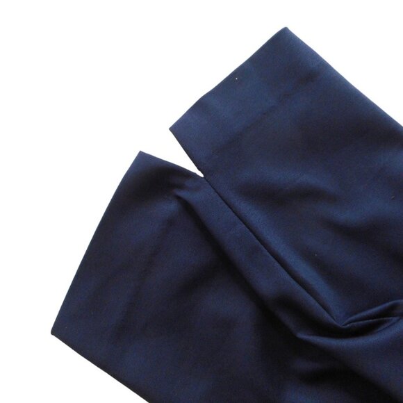 Lane Bryant Pants 16 Blue Cotton Blend Stretch Capri Pockets Slits Casual - Picture 10 of 12